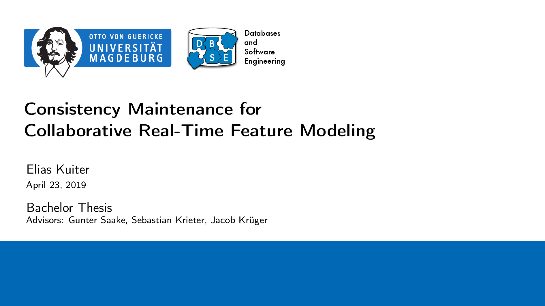 Consistency Maintenance for Collaborative Real-Time Feature Modeling