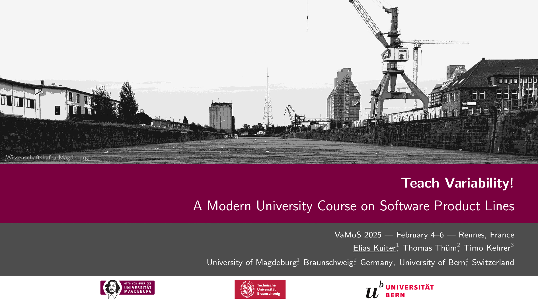 Teach Variability! A Modern University Course on Software Product Lines